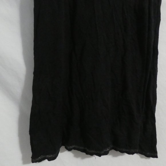 AQUA ROSE | xs extra small | Black Tank Top With Shiny Silver Trim | GUC - Picture 12 of 12